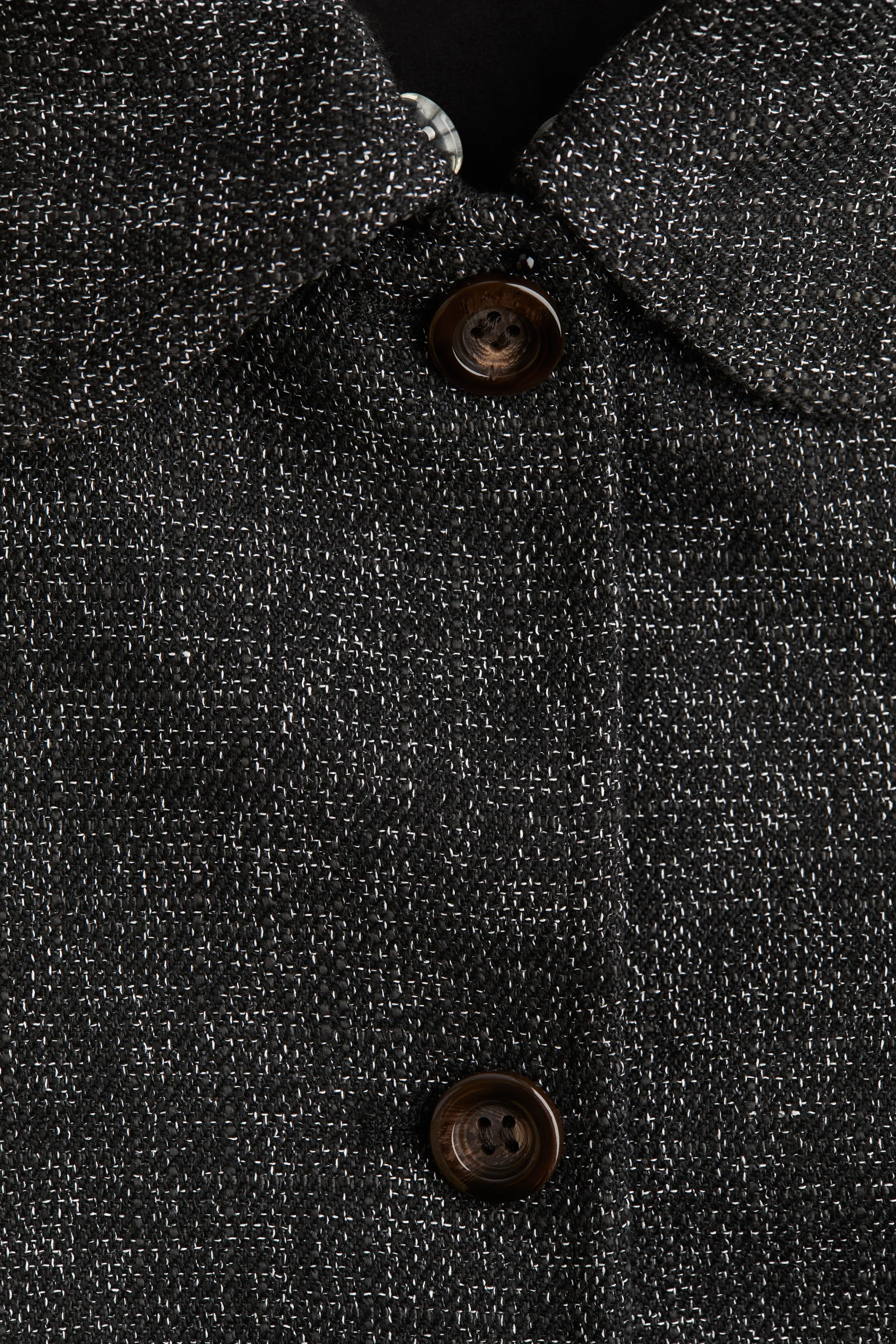 Manteau 3/4 - Noir chiné