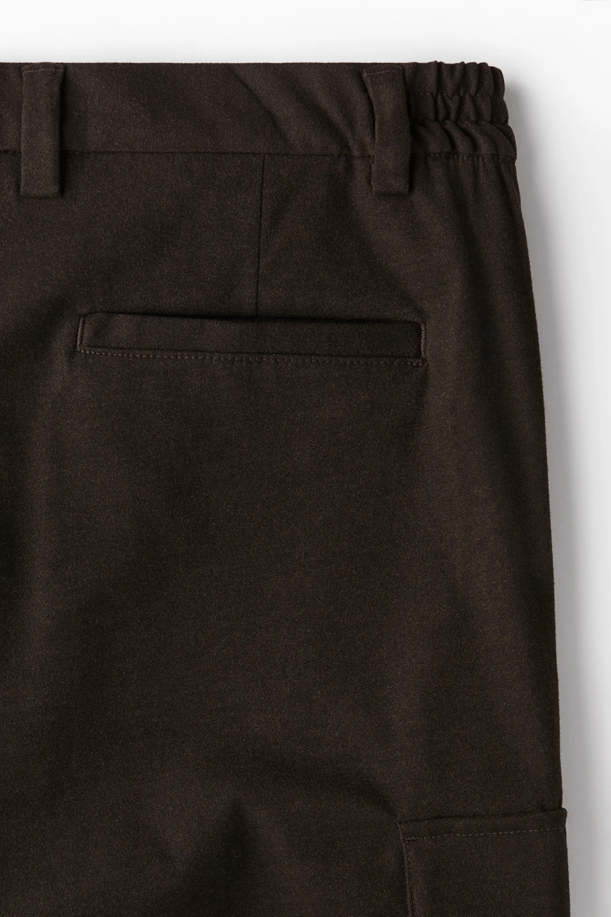 Pantalon cargo Regular Fit - Marron foncé