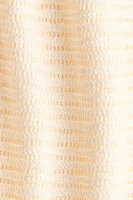 Top façon crochet avec encolure bateau - Crème — photo 3