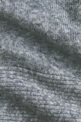 Pull avec détail à nouer - Gris chiné — photo 4