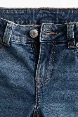 Flared Low Jeans - Bleu denim — photo 4