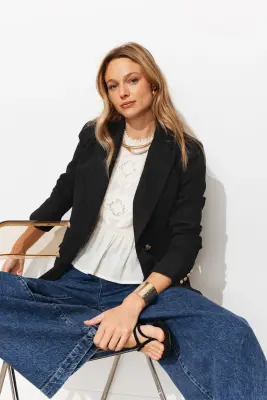 Veste blazer croisé Femme — photo 2