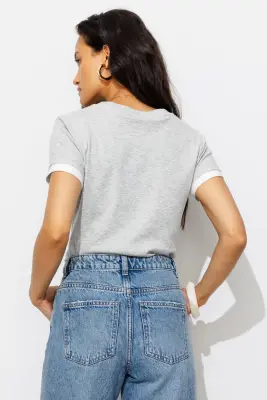 T-shirt slim effet superposé — photo 4