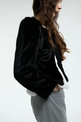 Veste duveteuse - Noir — photo 3