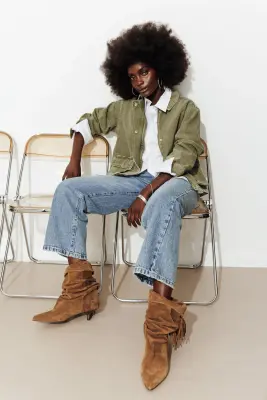 Veste workwear en jean — photo 2