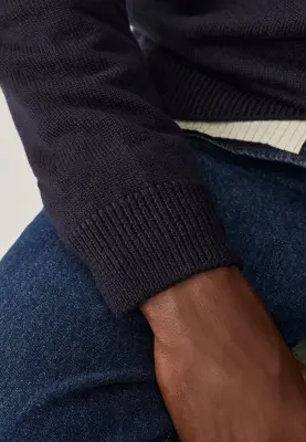 Le pull épais - Bleu marine — photo 5