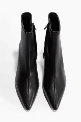 Bottines chaussettes à talon - Noir — photo 2