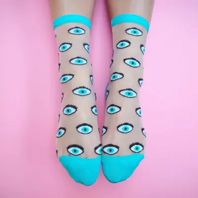 Chaussettes transparentes Oeil (au choix) – Coucou Suzette — photo 2