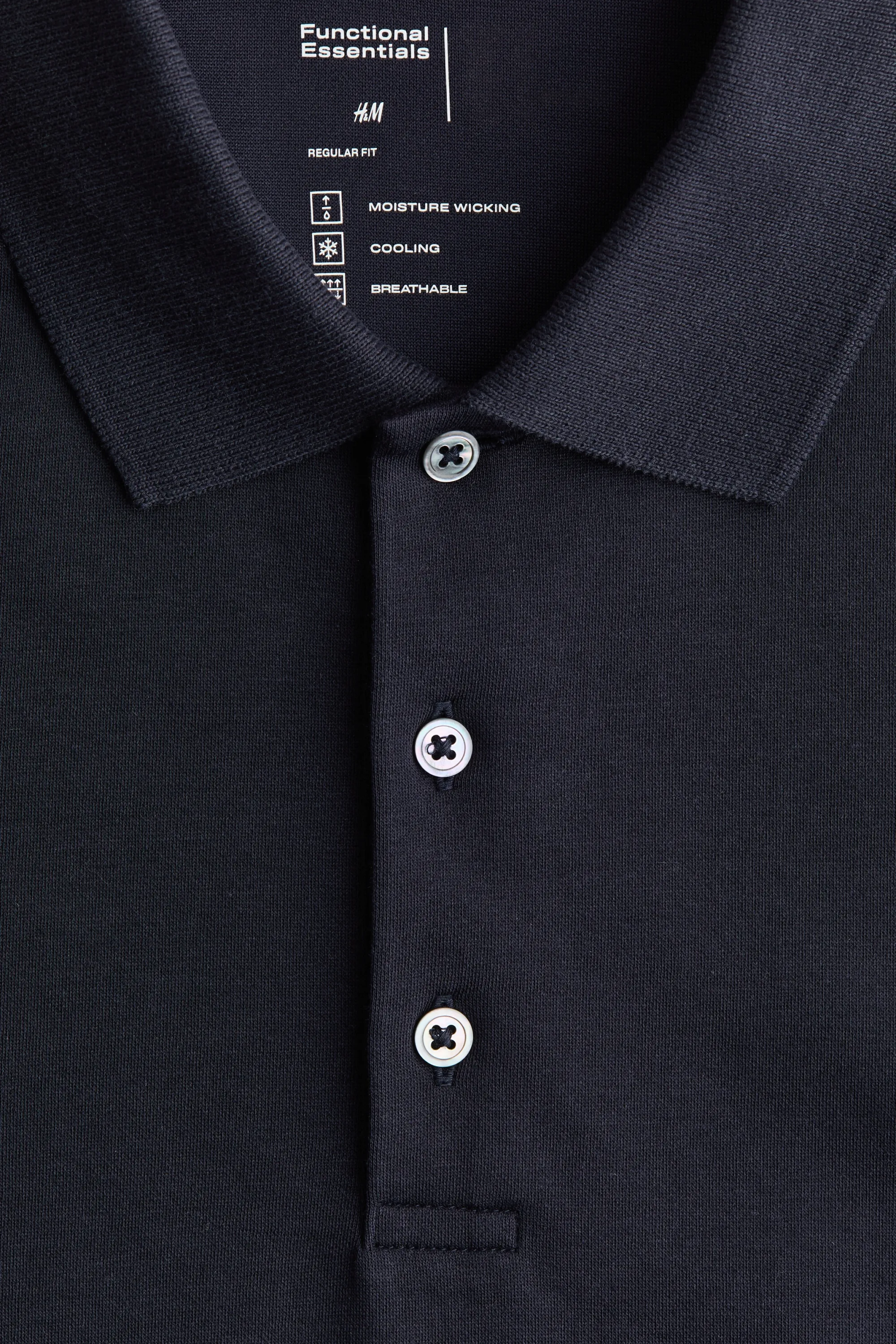 Polo Cooling Regular Fit - Bleu foncé