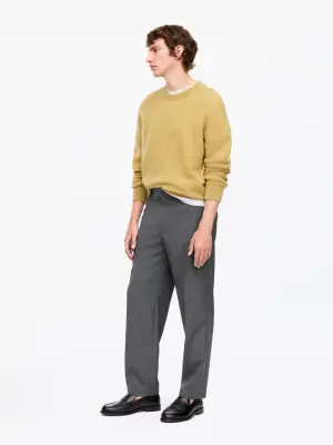 Pantalon ample en laine légère - gris — photo 1