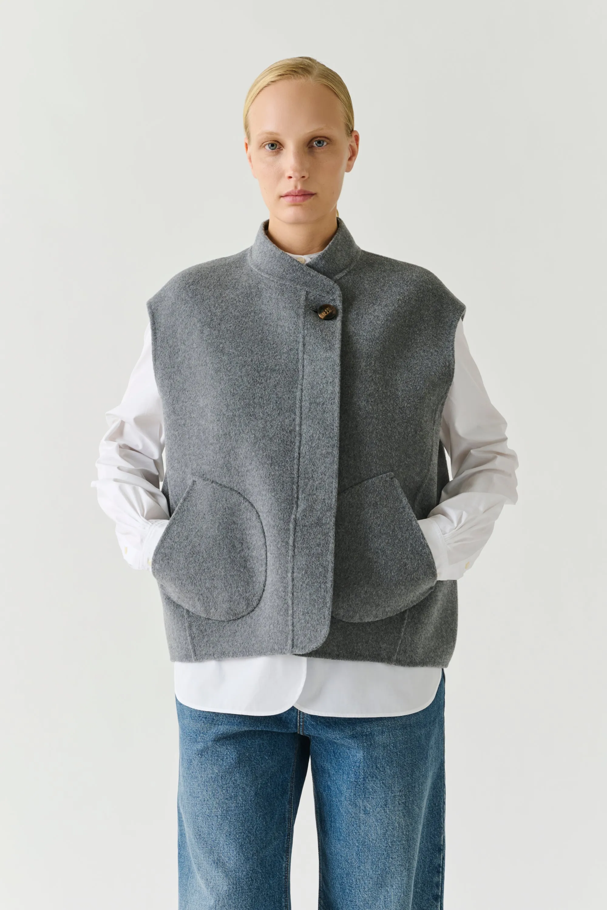 BLOUSON ADELINE GRIS CLAIR