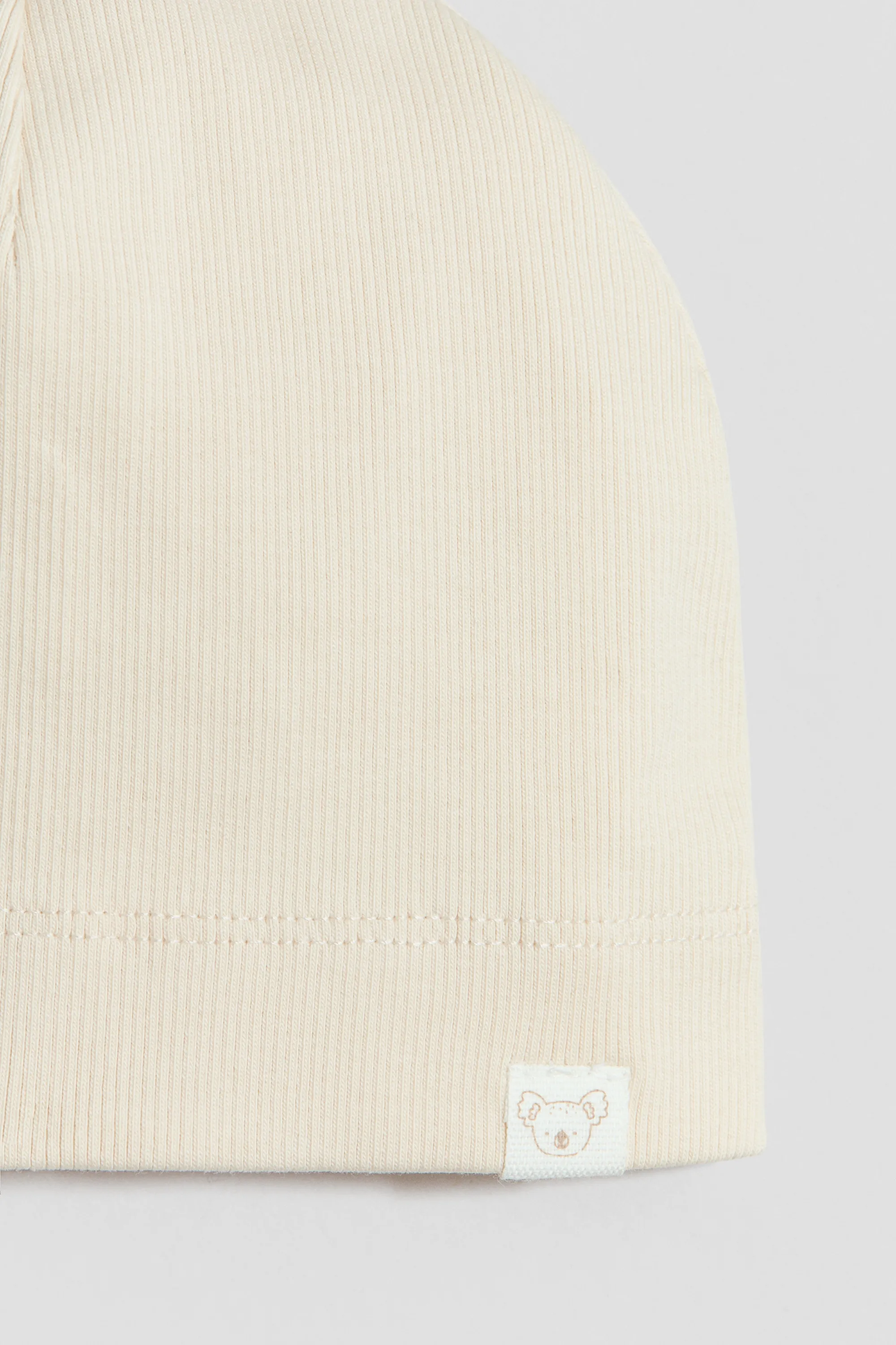 Bonnet en jersey de coton - Beige clair