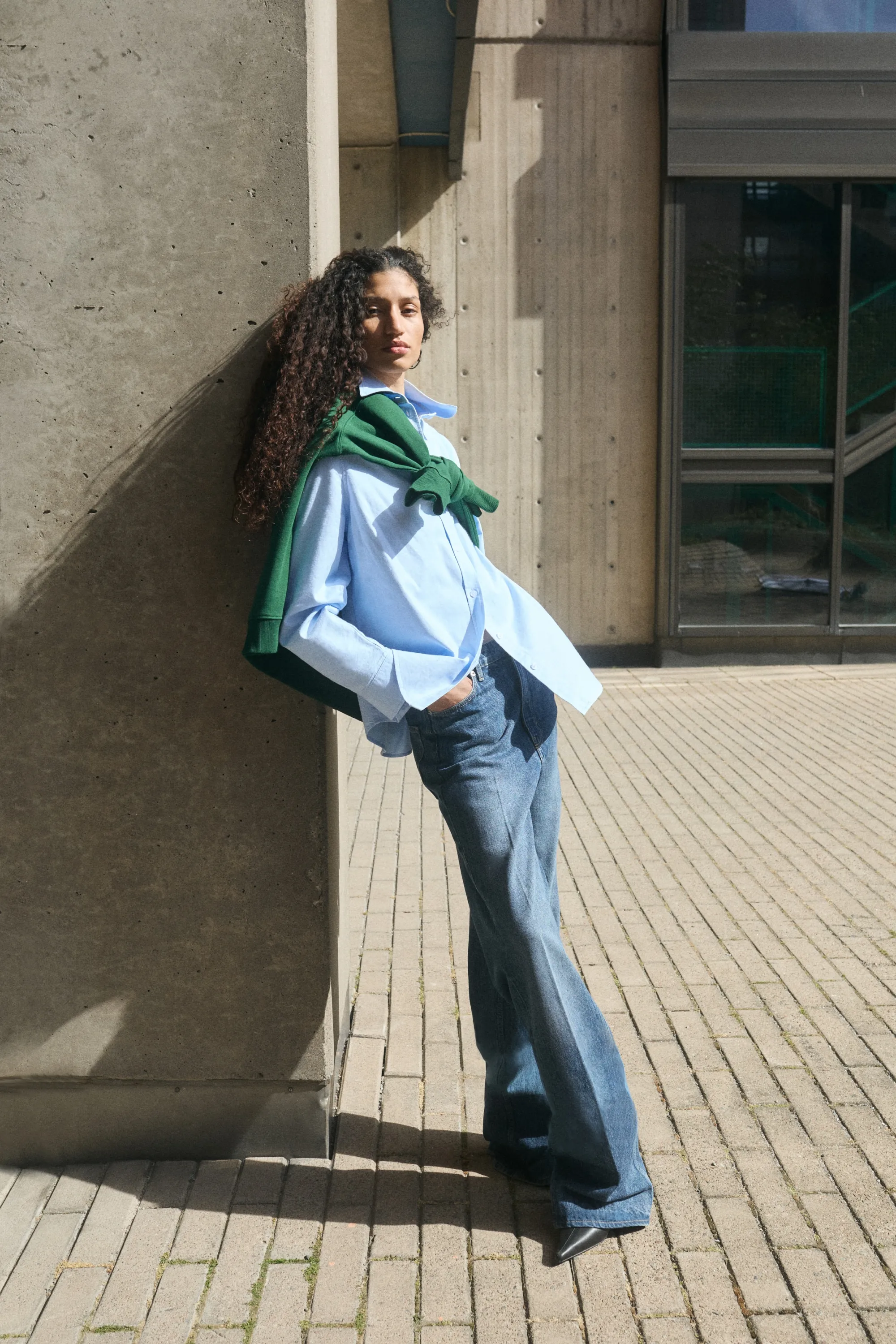 Chemise en oxford - Bleu clair
