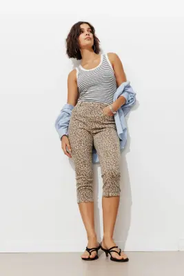 Pantalon Capri léopard Femme — photo 3