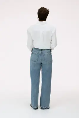 MAMA Jean large Before & After - Bleu denim clair — photo 1