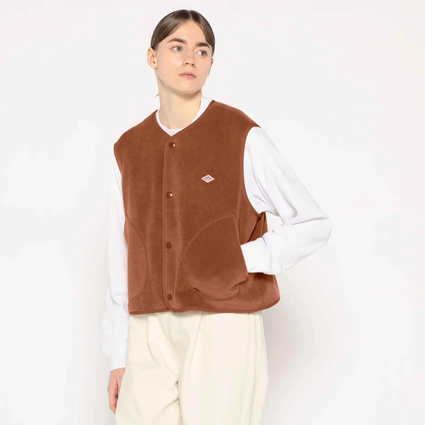 Gilet polaire sans manche Danton - Cuivre