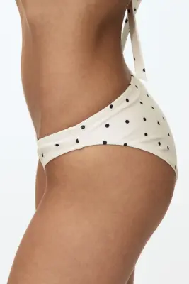 Bas de maillot - Crème/pois — photo 3