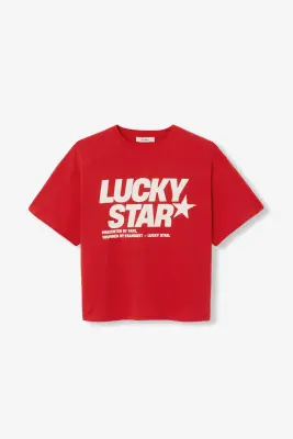 T-shirt à message lucky star — photo 1
