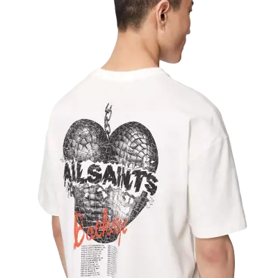 ALLSAINTS Reflect T-Shirt Chalk White — photo 3