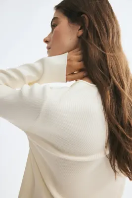Gilet ajusté - Crème — photo 2