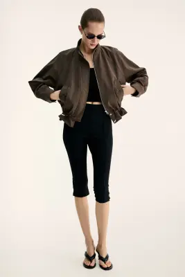 Veste en twill de coton - Marron — photo 3