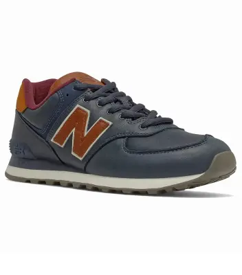 NEW BALANCE ML574 CUIR Marine — photo 5