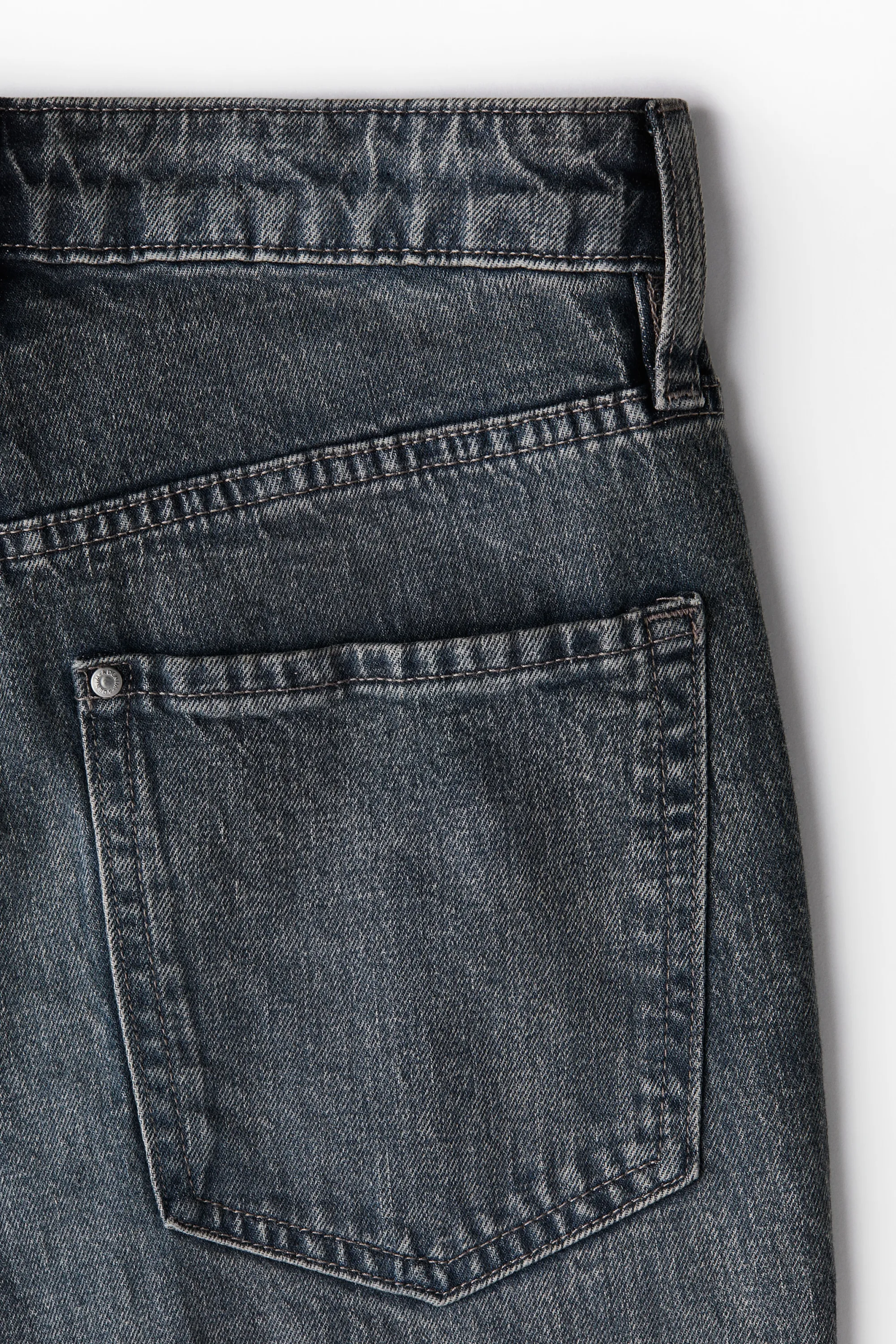 Petite Fit Slim High Jeans - Bleu denim