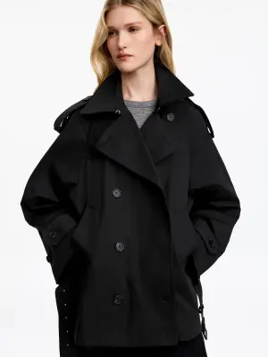 Trench oversize - Noir — photo 3