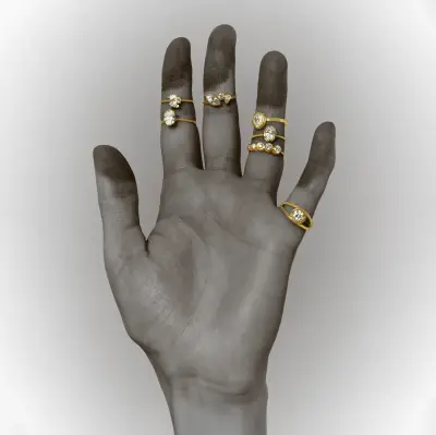 BAGUE ORPHEE DIAMANT — photo 2