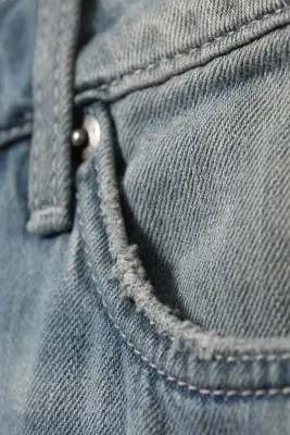 Jean jambe large taille basse Ample - Gloria Blue - Bleu moyen — photo 5