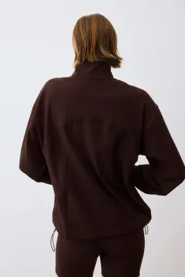Veste de survêtement de sport SoftMove™ - Marron chaud — photo 3