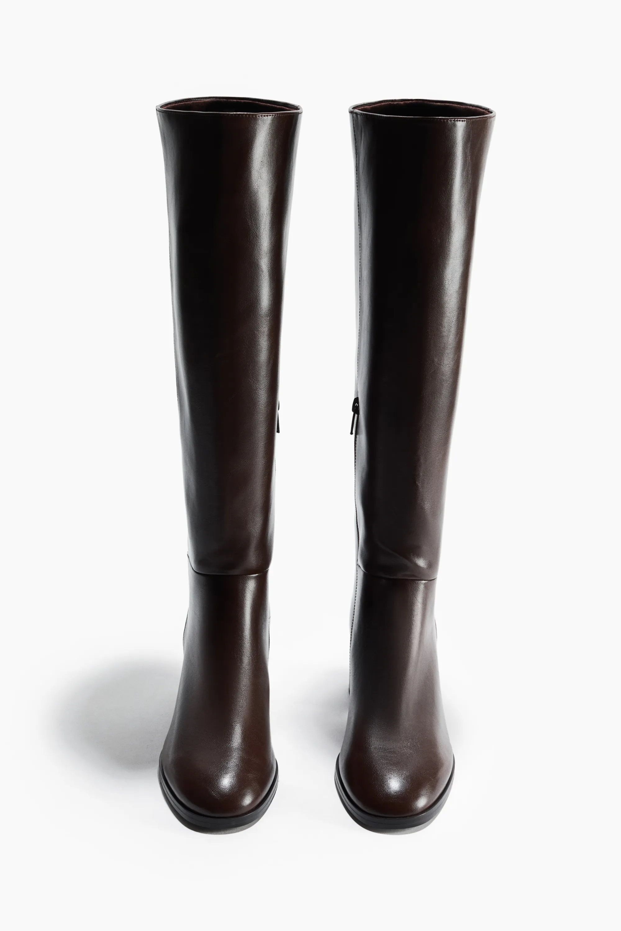 Bottes de hauteur genou - Marron foncé