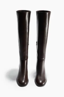 Bottes de hauteur genou - Marron foncé — photo 1