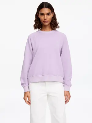 Sweat en éponge - Mauve — photo 3