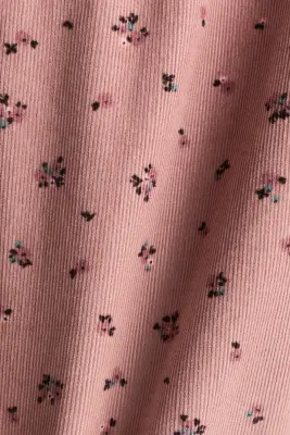 Pantalon jogger en velours côtelé à motif - Rose ancien/fleuri — photo 2