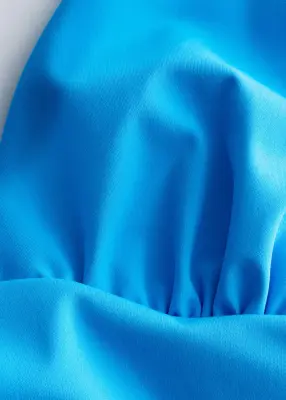 Maillot de bain col en V - Bleu vif — photo 5