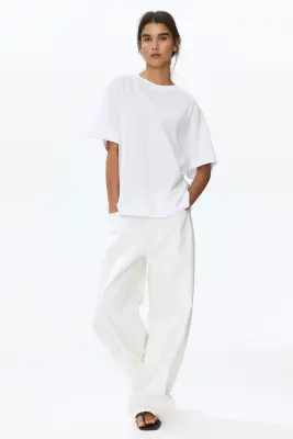 T-shirt oversize - Blanc — photo 1