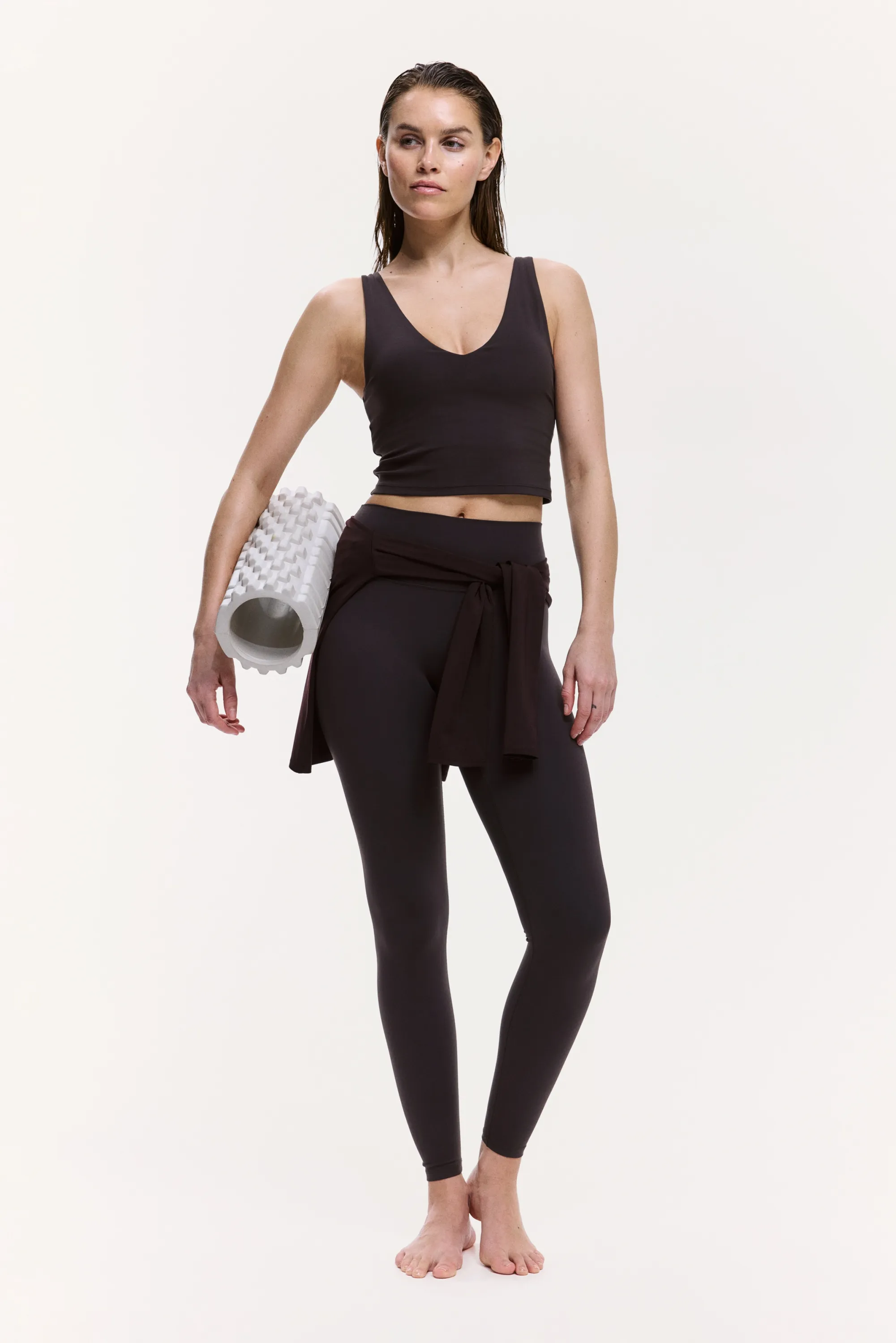 Top de sport court SoftMove™ - Marron grain de café