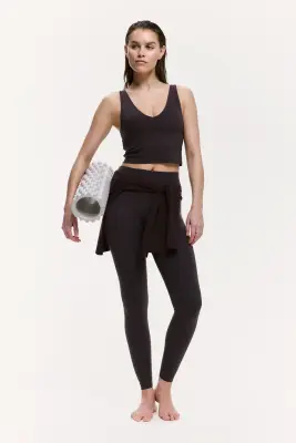 Top de sport court SoftMove™ - Marron grain de café — photo 1