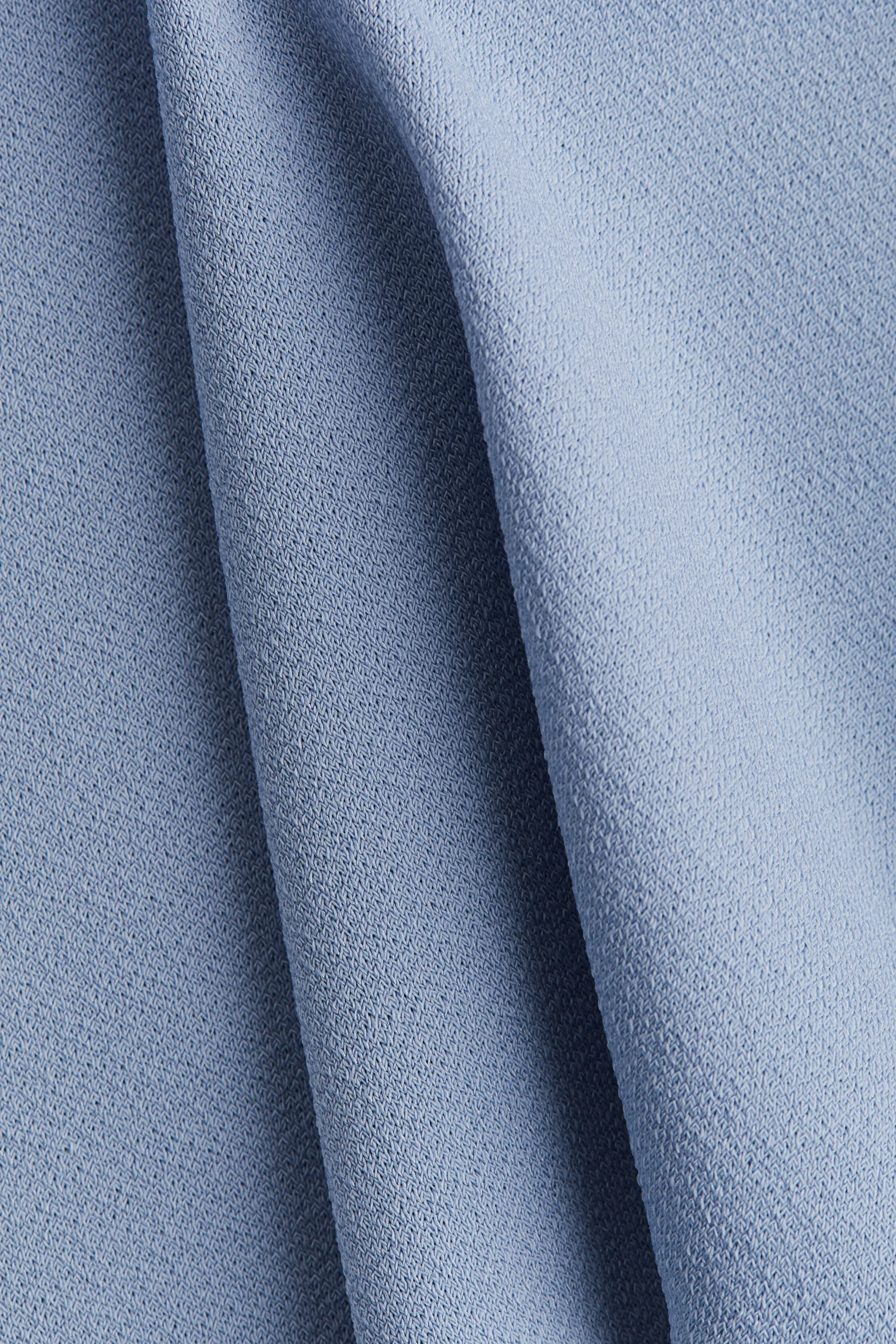 Top avec détail à nouer - Bleu ancien clair
