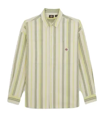 DICKIES CHEMISE RAYEE Jaune — photo 4