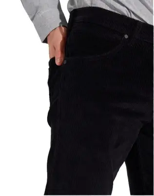 WRANGLER PANTALON VELOURS GREENSBORO Marine — photo 5