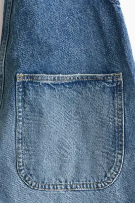 Salopette en denim de coton - Bleu denim clair — photo 5