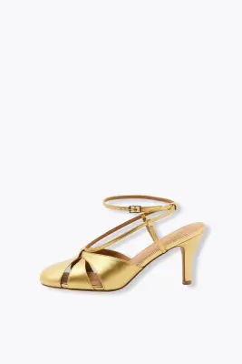 Escarpins dorés slingback — photo 2