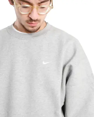 Solo Swoosh Crewneck Dark Grey Heather — photo 5