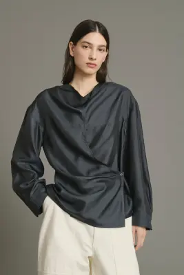 BLOUSE JENNY GRIS ANTHRACITE — photo 3