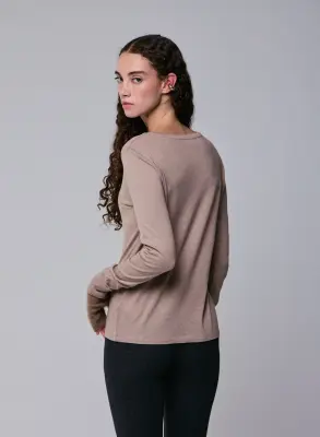 T-shirt en coton organique et cachemire — photo 5