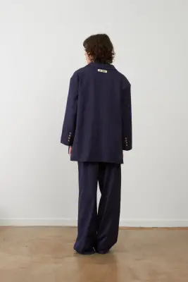 Orfeo – Blazer Rooster Navy Rayures — photo 3