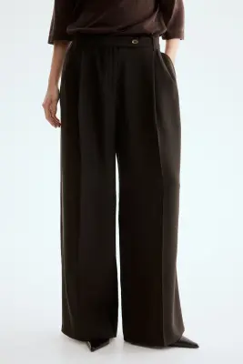 Pantalon chic - Marron foncé — photo 2