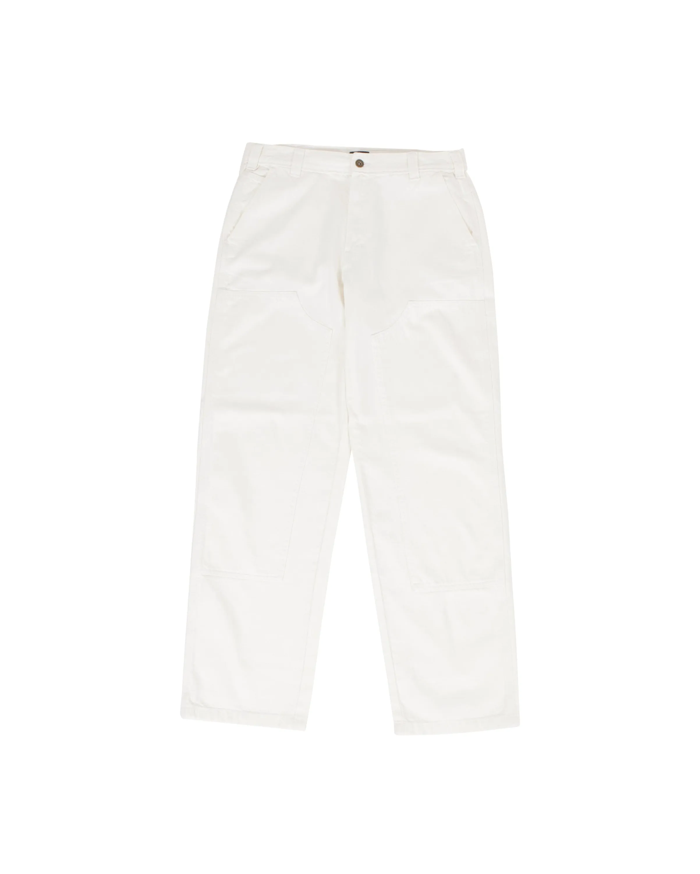 Utility Front Denim Pant White